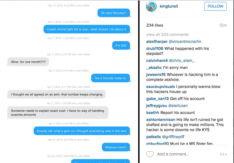 Illustration for article titled Now Laremy Tunsil's Instagram Has Posted Alleged Conversations With Ole Miss Football Staffers About Paying His Rent
